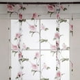 thumbnail image 2 of Cravate de Rideau Courte Rideau de Fenêtre Voile Gaze pour Balcon Salle de Bain Rose, 2 of 8
