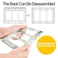 thumbnail image 4 of Yayeee Rocker Switch Wall Plate 2-Gang 4.7"x4.6" Home Decorative Outlet Cover, Gray Marble Pattern, 4 of 6