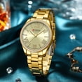 thumbnail image 5 of CURREN 2022 Fashion Quartz Women's Dress Watches Luminous Hands Stainless Steel Band Wristwatches with Rhinestones, 5 of 6