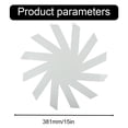 thumbnail image 3 of BUYISI Woven Spiral Sewing Ruler No Quilting Required Pet Material Sewing Ruler Storage Basket Template Rule Quilting 15Inch, 3 of 5