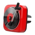 thumbnail image 2 of Difusor de automóvil, Decoración de interiores automotrices de adornos de clip de ventilación con mecanismo giratorio Forma del reproductor de disco Difusor de aire del automóvil Rojo, 2 of 8