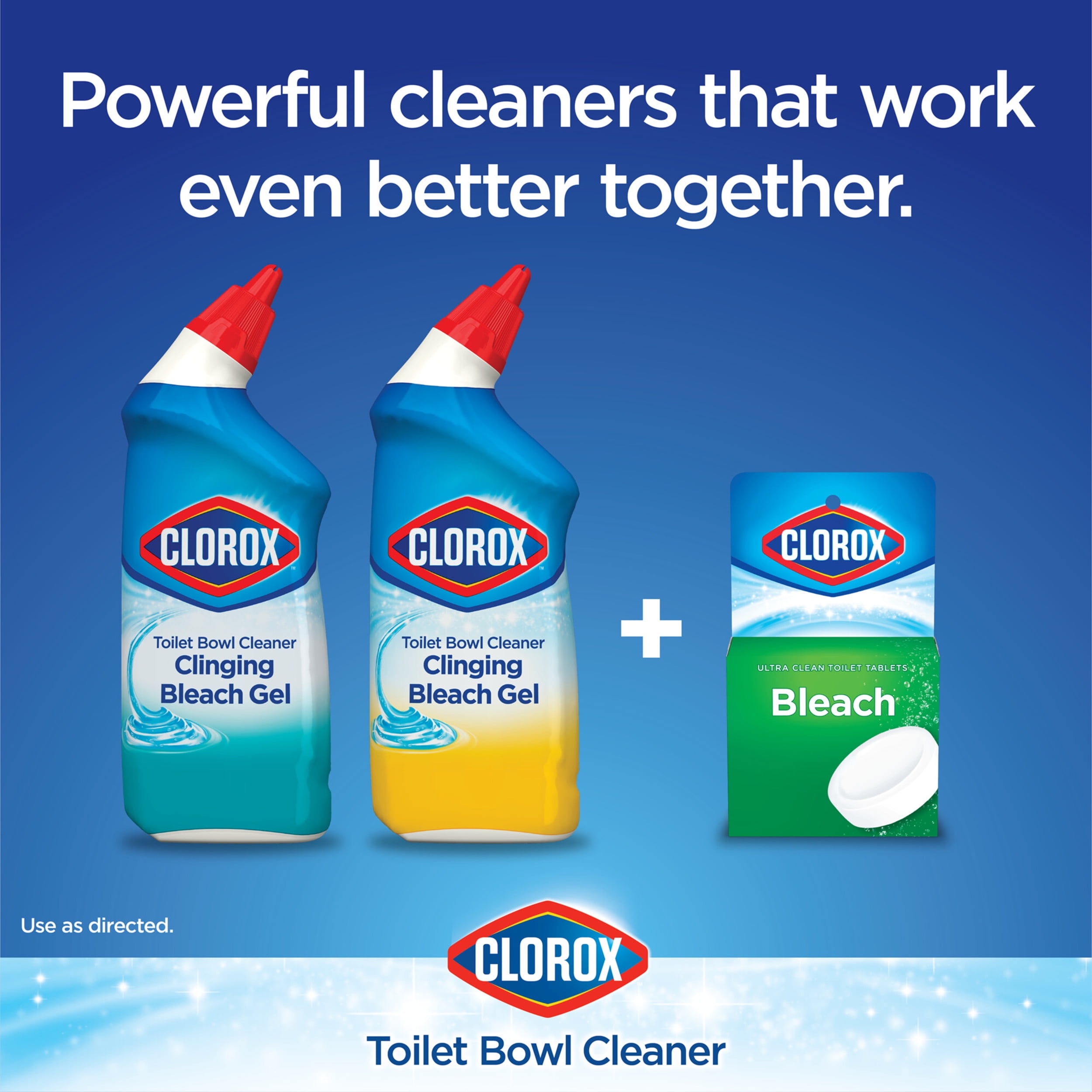 Clorox Ocean Mist Toilet Bowl Cleaner Clinging Bleach Gel - 48 Fl Oz/2ct :  Target