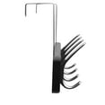 thumbnail image 2 of Melannco 18X6 Inch Over The Door MDF Coat Rack With 4 Silver Metal  Hooks Black, 2 of 17