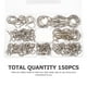 thumbnail image 4 of KAKOWELY 150 ganchos de tornillo prácticos para techo, ganchos de pared atornillables para interiores y exteriores, 4 of 5