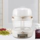 thumbnail image 5 of Dispensador de arroz con rotación de 360 grados, organizador de cocina, organización de 6 rejillas, dispensador de cereales de doble capa sellado para Blanco Sunnimix Dispensador de granos, 5 of 8