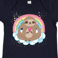 thumbnail image 4 of Inktastic Sloth Yoga Rainbow Girls Baby Bodysuit, 4 of 5
