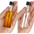 thumbnail image 3 of Mini botellas de licor (paquete de 24) - Botellas de alcohol vacías de plástico reutilizables de 50 ml con tapas de rosca negras y embudo de líquido para verter fácilmente, llenar botellas Vhermosa BST3035688, 3 of 3