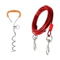thumbnail image 2 of Dog Tie Out Stake Kit Heavy Duty Metal Pet Ground For Small Medium Dogs Outdoor Training Pull Tether, 2 of 6
