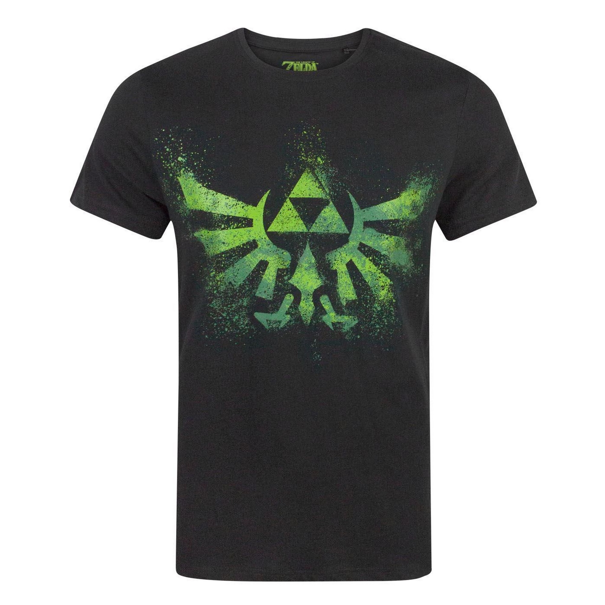 Zelda Mens Green Triforce Logo T-Shirt 