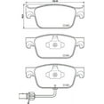 thumbnail image 3 of HELLA 355024951 OE Formulated Low-Metallic Disc Brake Pad Set, 3 of 4