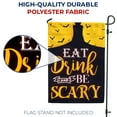 thumbnail image 3 of America Forever Eat, Drink And Be Scary Halloween Garden Flag 12.5 x 18 inch Vampire, Bats Double Sided Small Halloween Horror Nights Flag for Outside, Holiday Party Yard Outdoor, 3 of 6