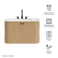 thumbnail image 2 of Zia 30" Wall-Mount Bathroom Vanity with Marble Sink in Natural, 2 of 11