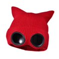 thumbnail image 4 of BELOVING Bonnet Chapeau Décontracté pour Temps Froid Chapeau Tricoté pour Camping Randonnée Festival Fête Rouge, 4 of 10