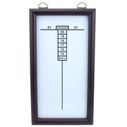 Triple Out Darts White Dry Erase Cricketeer Scoreboard