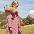 thumbnail image 3 of Cinnamoroll Kuromi Anime Sanrios Hellokittys Winter Down Jacket for Grils Long Fur Collar Outerwear Coat Teenage Parka Clothes, 3 of 4
