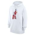 thumbnail image 2 of Women's G-III 4Her by Carl Banks White Portland Trail Blazers Basketball Girls Fleece Pullover Hoodie, 2 of 3