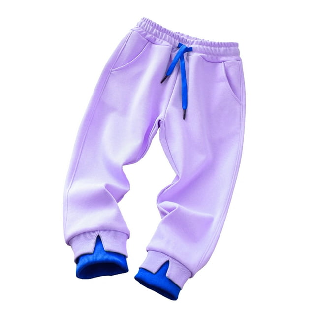 Toddler Boy Girl Sweatpants Athletic Joggers Pants Solid Color Elastic Waist Track Pants Spring Clothes