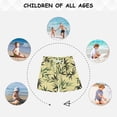 thumbnail image 6 of Kids' Beach Pants Comfortable Swim Trunks Bamboo and Green Leaves Shorts for Pool Vacation and Lounge Wear X-Large, 6 of 8