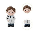 thumbnail image 6 of yotijay Cake Topper Cute Figurine Home Decor Doctor Statue for Living Room Desk Home Male, 6 of 9