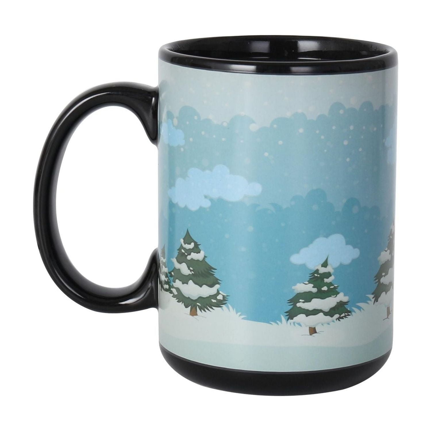 HOLIDAY TIME 14.88 OZ STONEWARE MUG<br>HEAT ACTIVE CHANGE PATTERN