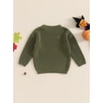 thumbnail image 4 of Musuos Baby Boys Girls Halloween Sweater 0-3Years Casual Pumpkin/Ghost Embroidery Long Sleeve Warm Pullover Infant Knitwear, 4 of 7