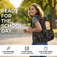thumbnail image 2 of Xoenoiee Lion Book Formula Print Backpack for Girls Boys Kids Backpack with Lunch Box and Pencil Case 3PCS Set Bookbag with Front Pocket for School 17" Large Capacity School Bag with Side Pocket, 2 of 6