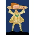 thumbnail image 2 of Mohr, Paul 23x32 Gold Ornate Wood Framed with Double Matting Museum Art Print Titled - Pigs and Pork: Ham Platter, 2 of 4