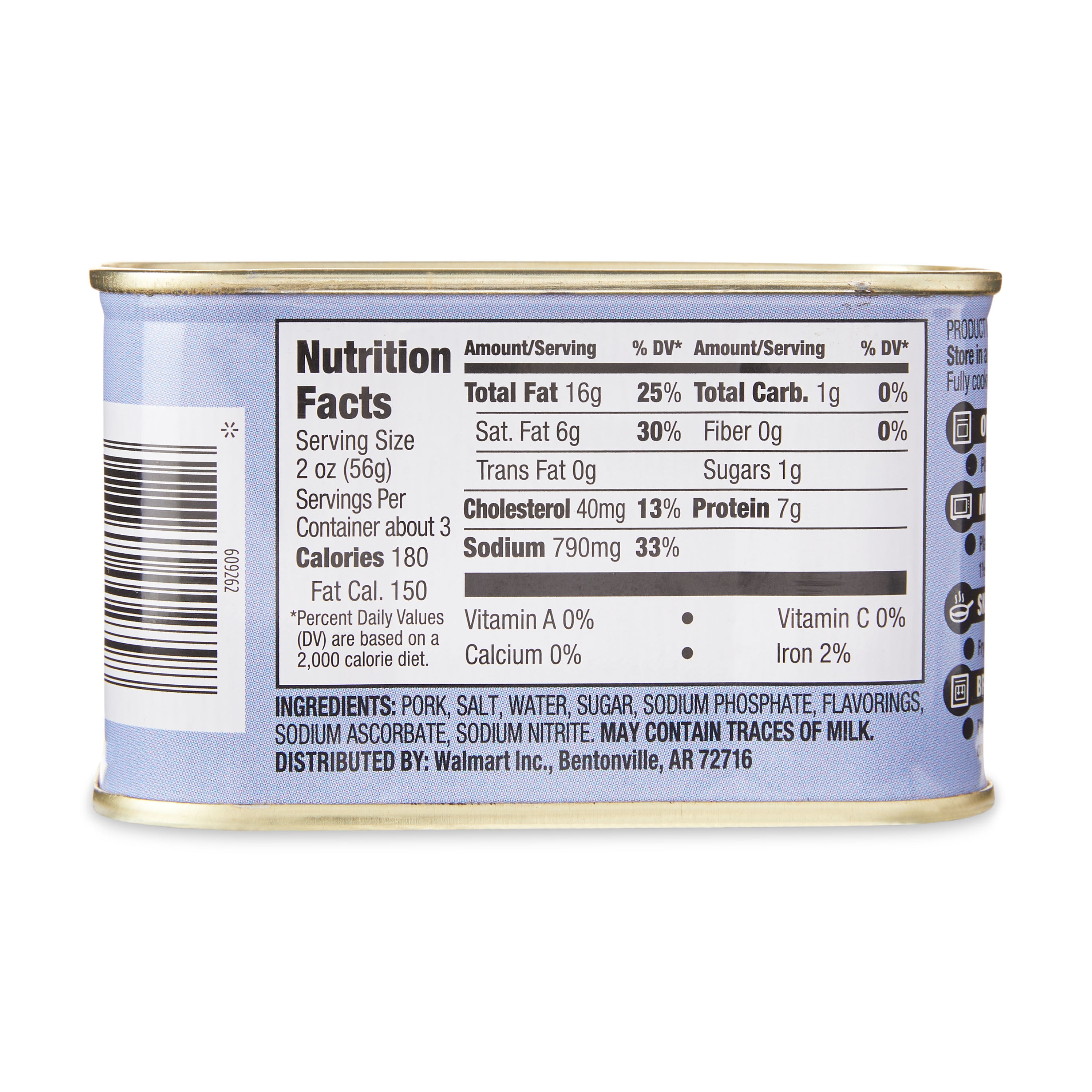 Great Value Luncheon Meat, 7 oz