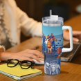 thumbnail image 6 of Lsque Scooby-Doo Pattern 40 OZ Ice Bully Cup with Handle and Straw, Double Wall Stainless Steel Tumbler Travel Coffee Cup with Lid for Christmas Present, 6 of 8