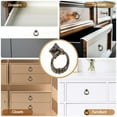 thumbnail image 3 of HEALEEP 8Pcs Golden Zinc Alloy Unique Knobs Retro Drawer Knobs for Cabinet DIY Crafts, 3 of 8
