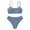 BU2, variant on REDARER Girls Two-Piece Bikini Set: Solid , Scoop-Neck Top, High-Waisted Bottom – Stylish Summer Beach Bathing Swimwear,11-13 Years