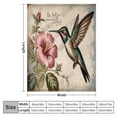 thumbnail image 2 of Super Soft Flannel Fleece Throw Blanket With Hummingbird Be Still And Know That I Am God Great for Sofas, Couches, Beds, Camping, and Travel, The Whole Room Feels Soft and Cozy 50"x60", 2 of 6