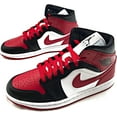 thumbnail image 5 of (Women's) Air Jordan 1 Mid 'Alternate Bred Toe' (2022) BQ6472-079, 5 of 8
