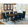thumbnail image 2 of East West Furniture 9 Piece Dining Set Consists of a Rectangle Kitchen Table with Butterfly Leaf, 2 of 7