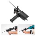 thumbnail image 3 of Portable Reciprocating Saw Adapter Electric Drill Modified Tool Attachment With 3 Ergonomic Saw Blades For Wood Metal Cutting Chisel, 3 of 5