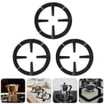 thumbnail image 4 of 3pcs Gas Stove Shelves Coffee Pot Holders Mocha Pot Racks for Kitchen (Black), 4 of 9