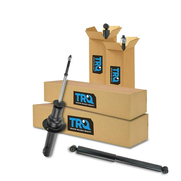 TRQ Shock Absorber Front Rear Kit Set of 4 for Jeep Commander Grand Cherokee SBA60299