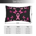 thumbnail image 2 of Balery Breast Cancer Funda de Cojín Estampada, Regalos para Mujeres, Regalos de Amor para Ella, Regalos para Novia o Esposa, Funda de Almohada-14"x20", 2 of 6