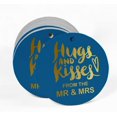 thumbnail image 2 of Inkdotpot Real Gold Foil Hugs & Kisses From The Wedding Tags Favor Hang Paper Tags 50 Pieces, 2 of 6