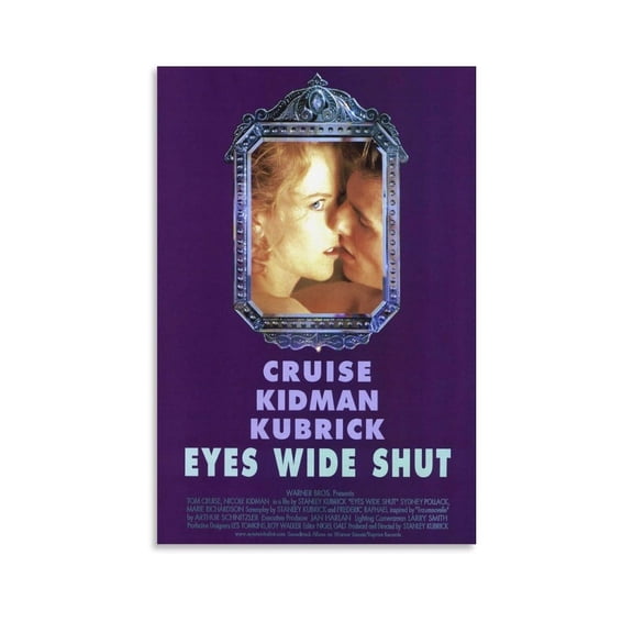 Eyes Wide Shut Movie Poster 3 Canvas Wall Art Poster Decorative Bedroom Modern Home Print Picture Artworks Posters 20x30inch(50x75cm)
