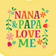 thumbnail image 4 of Inktastic Nana and Papa Love Me Girls Baby Bib, 4 of 4