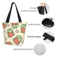 thumbnail image 6 of Haiem Frog Hold Strawberry Pattern Shoulder Bag - Durable and Spacious Tote Bag,Versatile Shopping Bag, 6 of 9