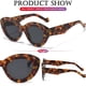 thumbnail image 4 of Gafas de Sol AIEYEZO de Ojo de Gato Sobredimensionadas para Mujer con Montura Carey, 4 of 7