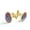 Color 1, variant on Men's Classic Stainless Steel, Pineapple Black Stripes Pattern Cufflinks Business Wedding Shirts, Golden