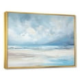 thumbnail image 2 of Designart "Minimalist Scenery Along The Coastal Beach" Coastal Ocean Floater Framed Wall Art Living Room, 2 of 5