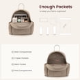 thumbnail image 3 of Lovevook Mini Backpack Purse for Daily Use, Cute Backpack for Women with Chic Puffer Fabric Ultra-Light & Easy Care, 3 of 7