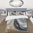 thumbnail image 2 of Ensemble de Housse de Couette Gris Noir Aqua Symphony, 2 of 5