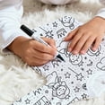 thumbnail image 5 of WOYY Girls' DIY Hand Painted Pajamas Long Sleeve Top Pants Sleepwear Homewear, Sizes 2-10, 5 of 6