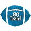 PMU Football Balloons "Go Team!" 10 Inches Pre-Inflated with Stick (Assortment) Pkg/12