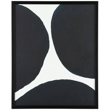 SAFAVIEH What Great Distance 16 in. x 20 in. Framed Wall Art, Midnight Blue/Ivory